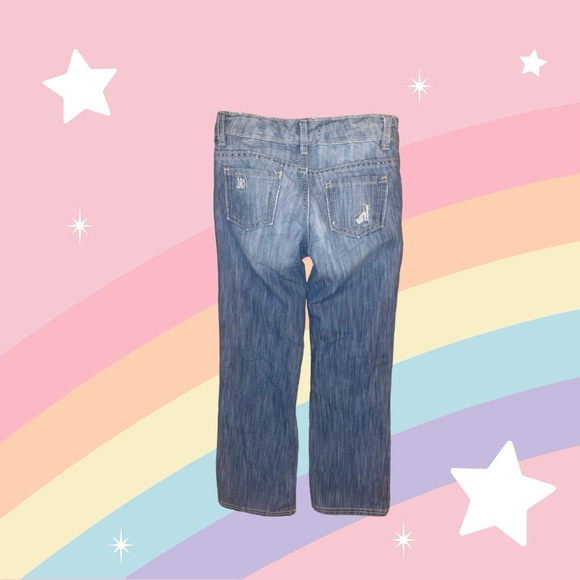 Little Girls Old Navy distressed blue jeans size 8 👖 - Picture 2 of 2